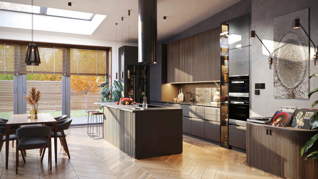 Contemporary kitchen visualisation by MA Images